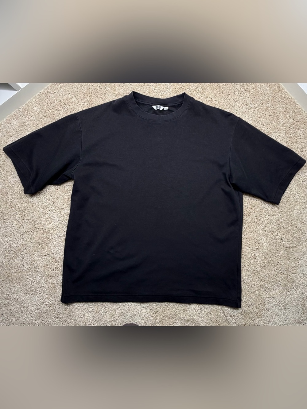 Uniqlo Black Boxy T-shirt